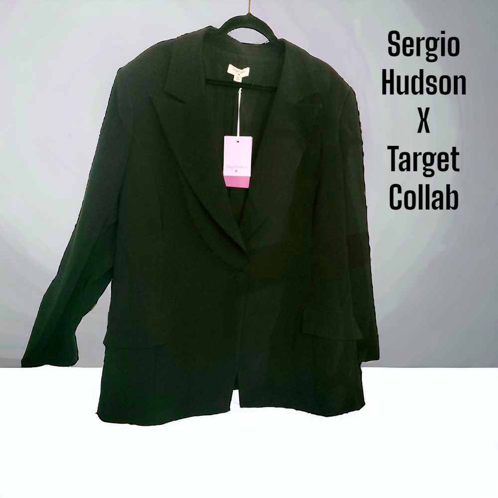 Sergio Hudson x Target tailored black blazer 4x NWT